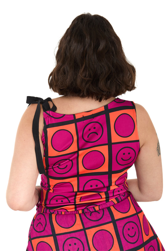 TOP CINTA NARANJO-MAGENTA