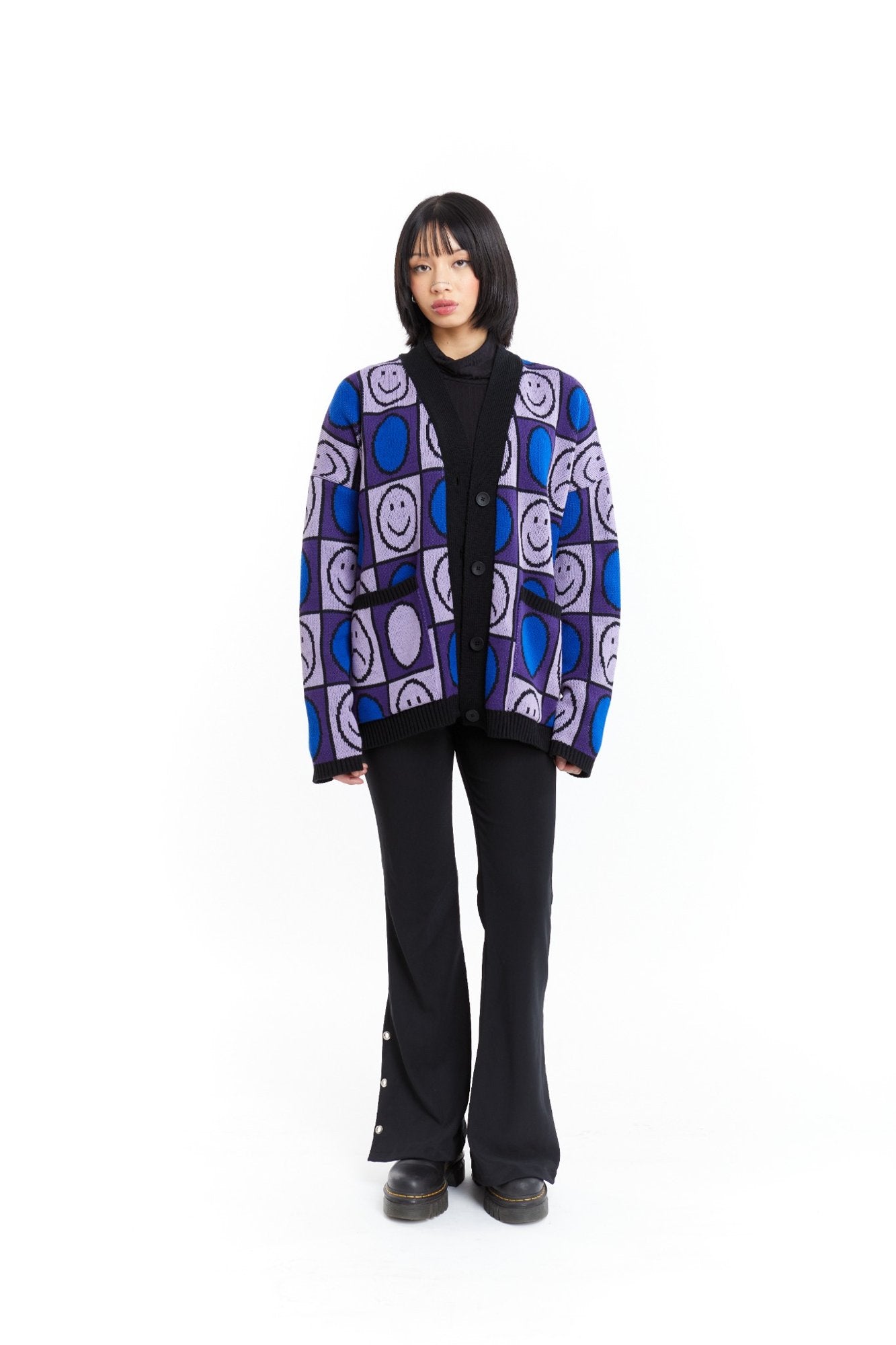CARDIGAN MORADO