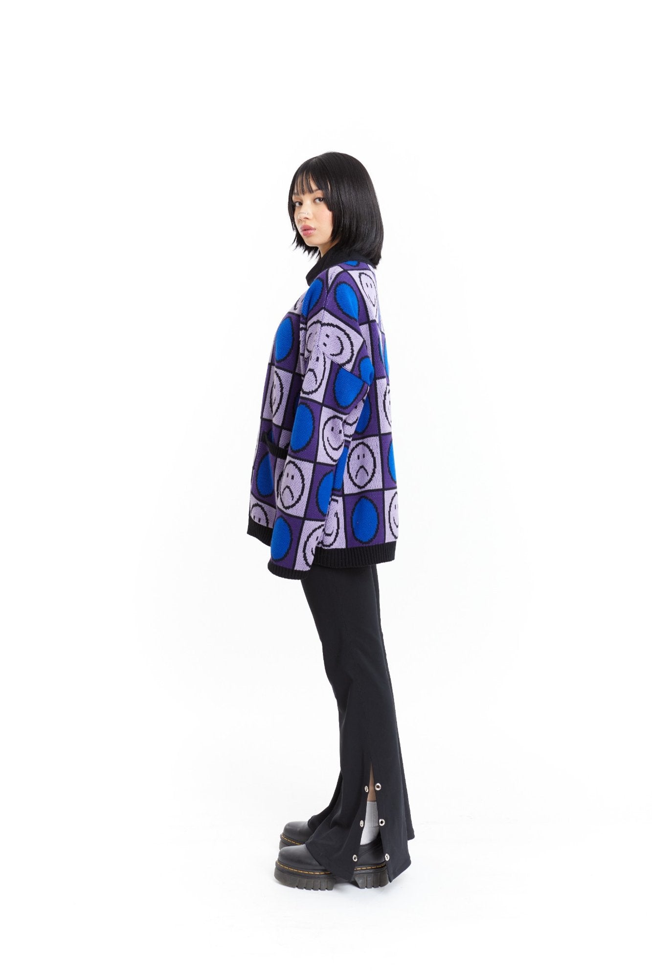 CARDIGAN MORADO