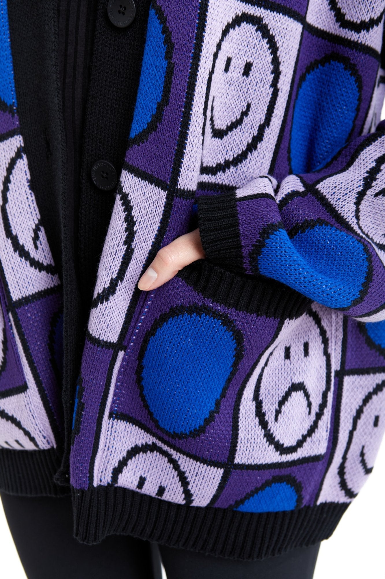 CARDIGAN MORADO