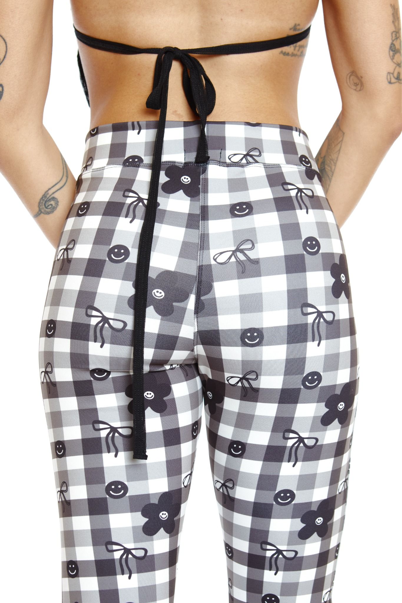 MAXI CALZA ESTAMPADA B&N CINTA