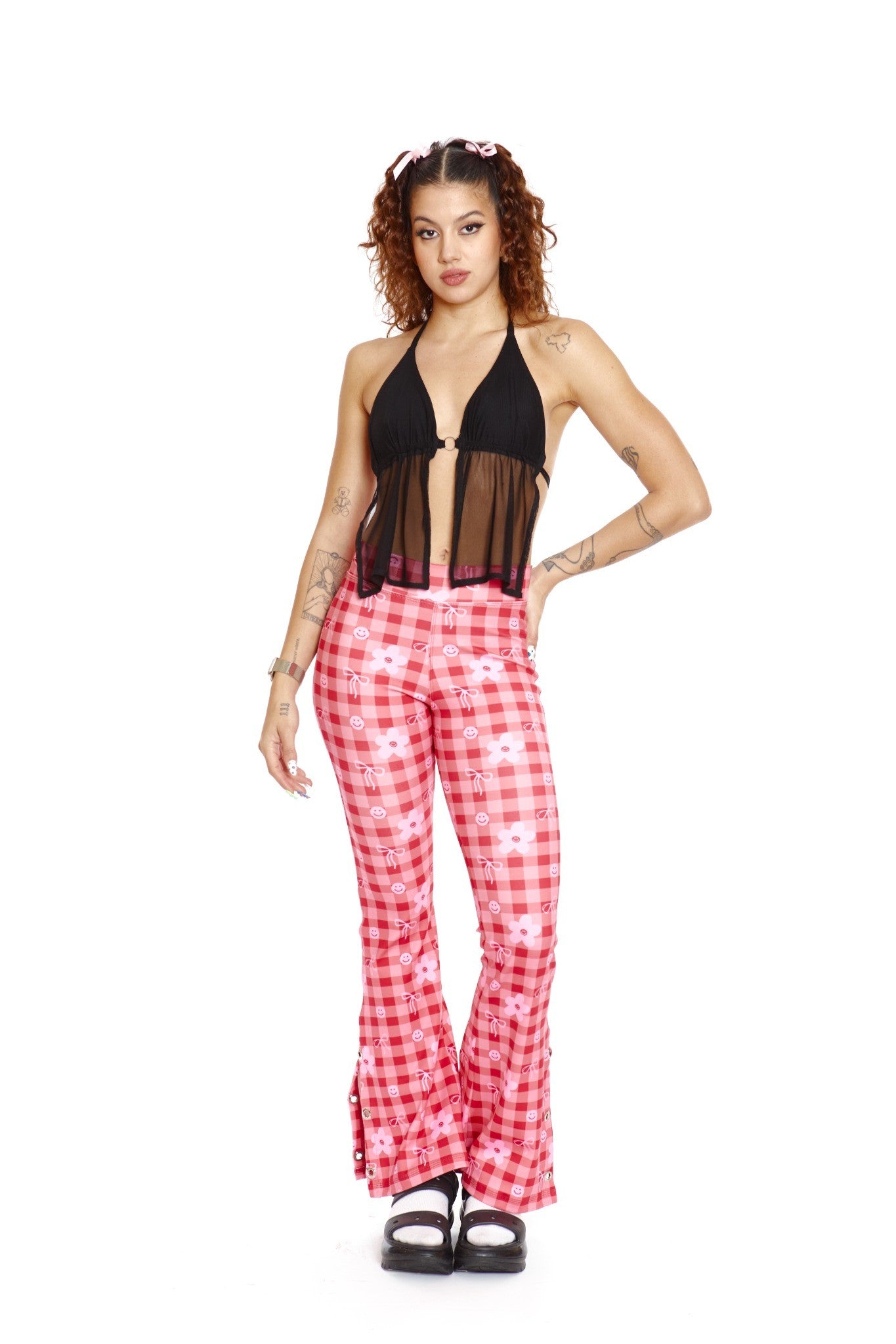 MAXI CALZA ESTAMPADA ROJA CINTA