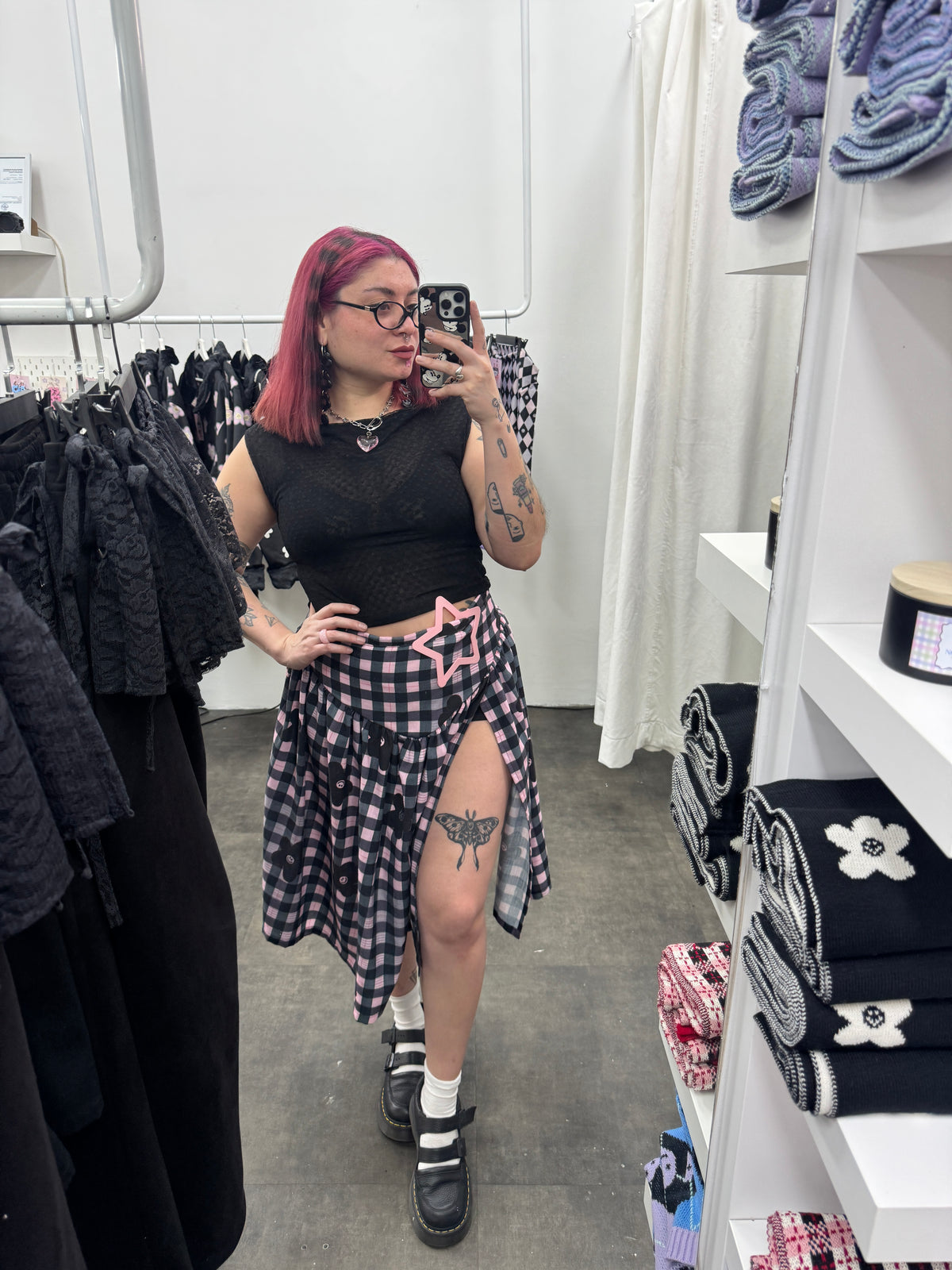 TOP MESH MINI CORAZONES