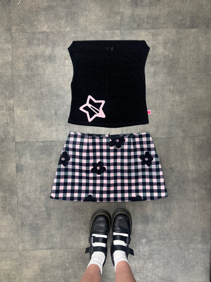 TOP MESH MINI CORAZONES