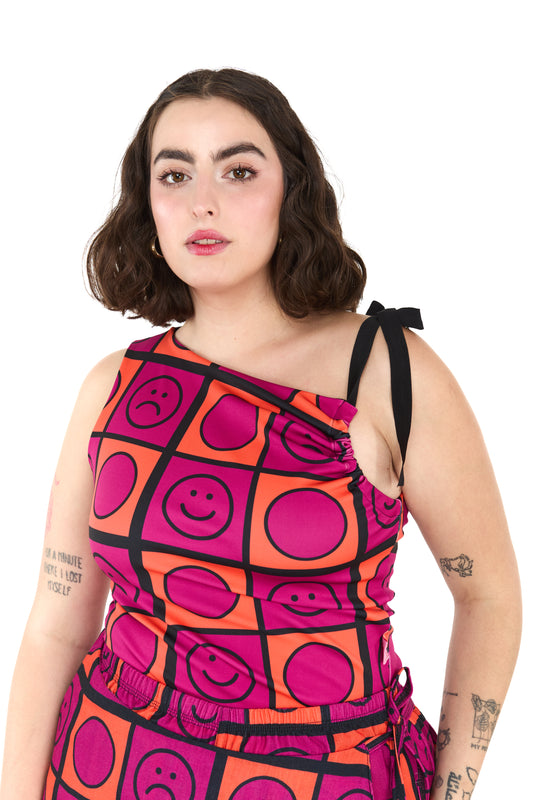 TOP CINTA NARANJO-MAGENTA