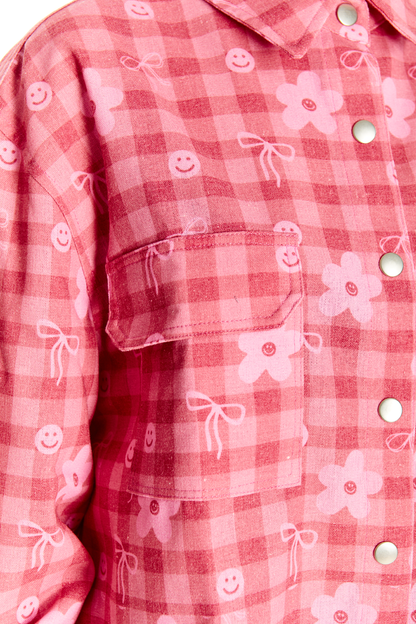 SOBRECAMISA ROJO CINTA