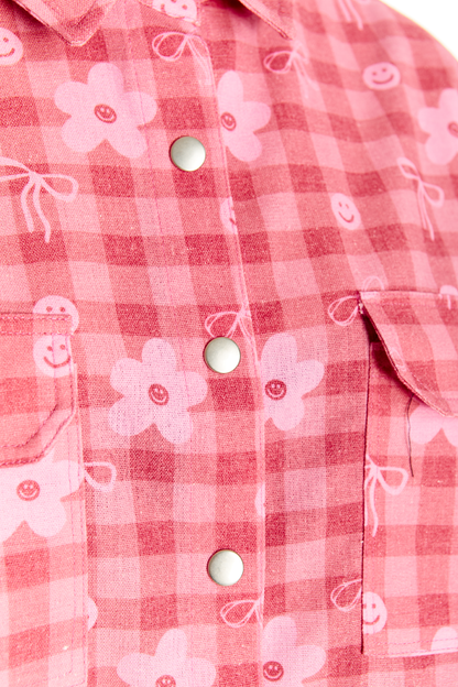 SOBRECAMISA ROJO CINTA