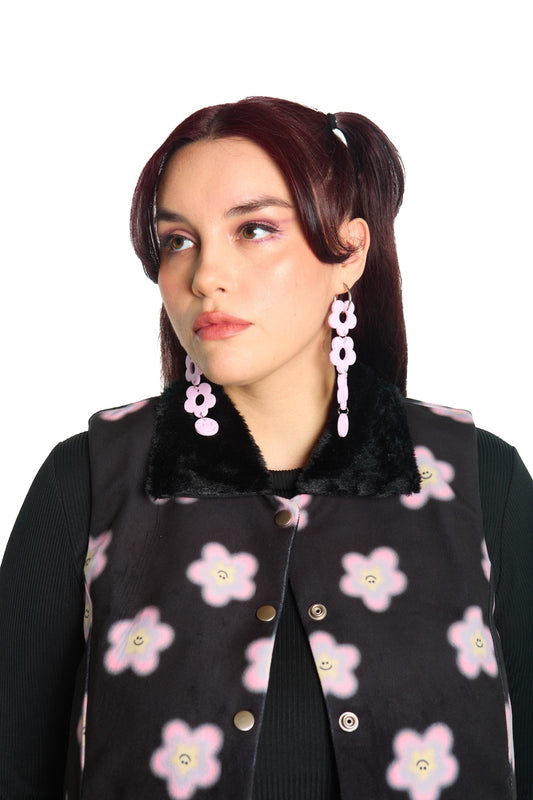 CHAQUETITA PIEL NEGRO MULTICOLOR (PRE-VENTA)