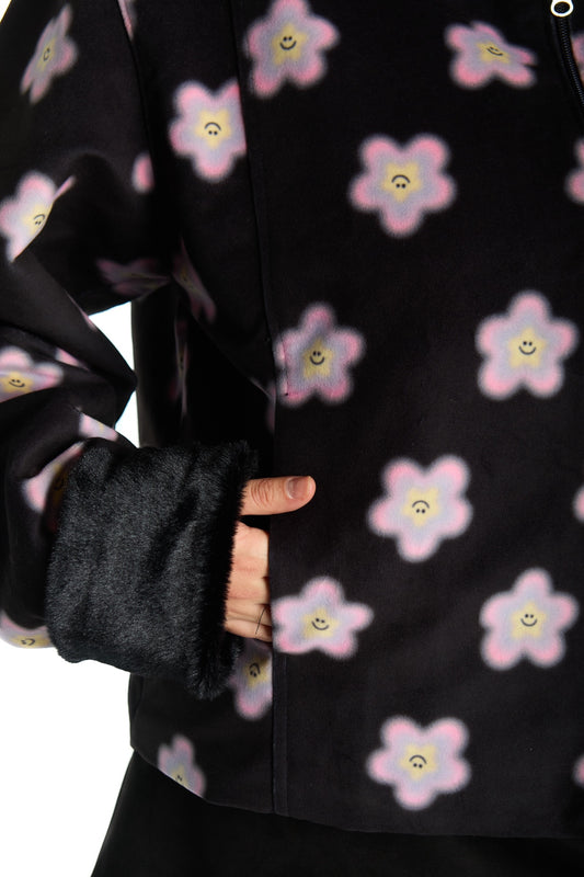 CHAQUETA PIEL NEGRO MULTICOLOR (PRE-VENTA)