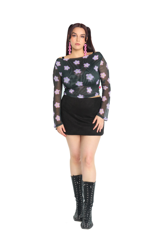 TOP MESH NEGRO MULTICOLOR (PRE-VENTA)
