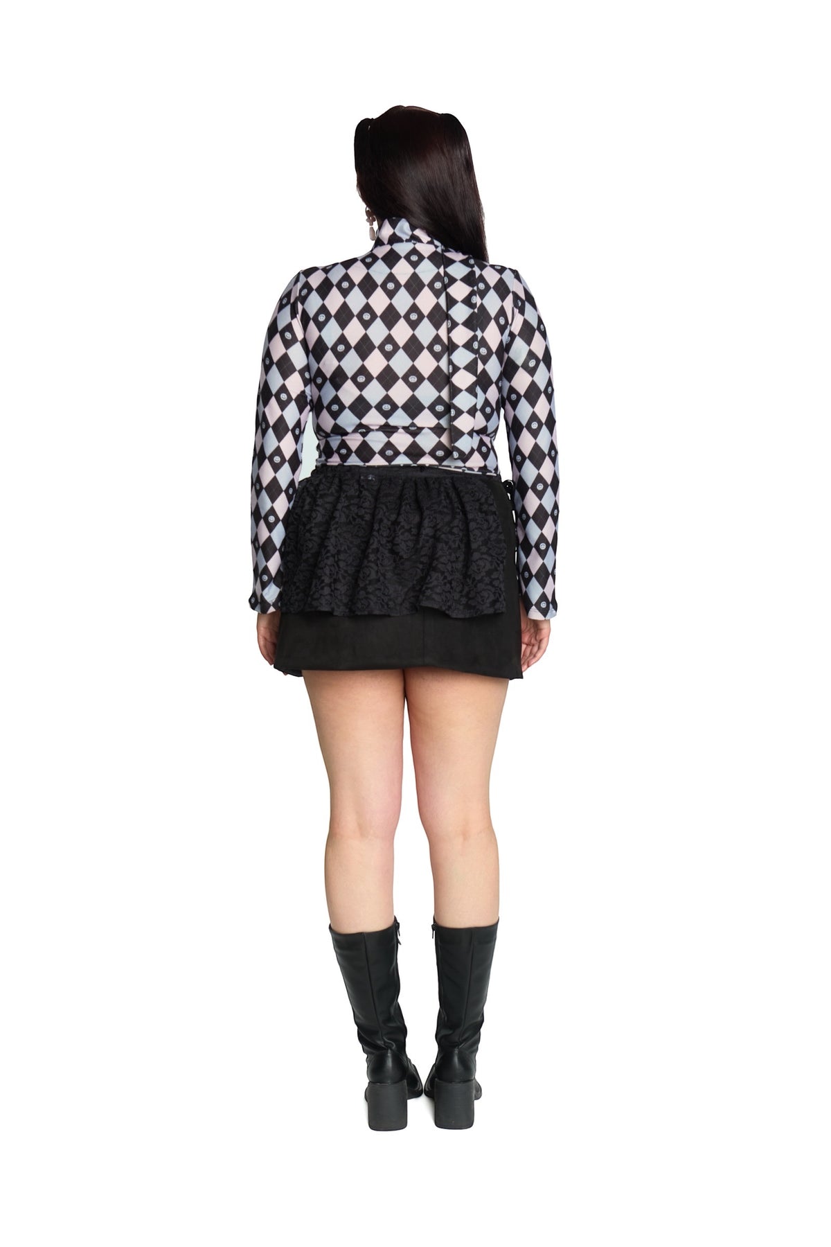 TOP MULTIESCOTE ROMBOS LILA