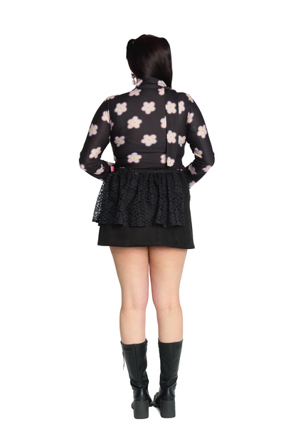 TOP MULTIESCOTE NEGRO MULTICOLOR