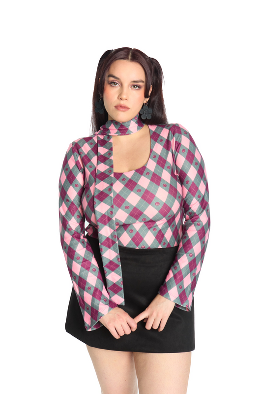 TOP MULTIESCOTE ROMBOS BURDEO (PRE-VENTA)