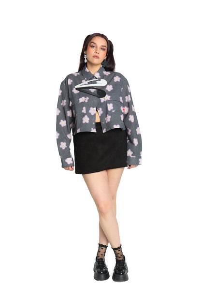 SOBRECAMISA NEGRO MULTICOLOR