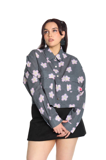 SOBRECAMISA NEGRO MULTICOLOR