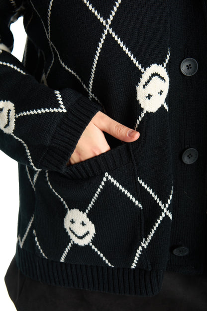 CARDIGAN ROMBOS HAPPY (PRE-VENTA)