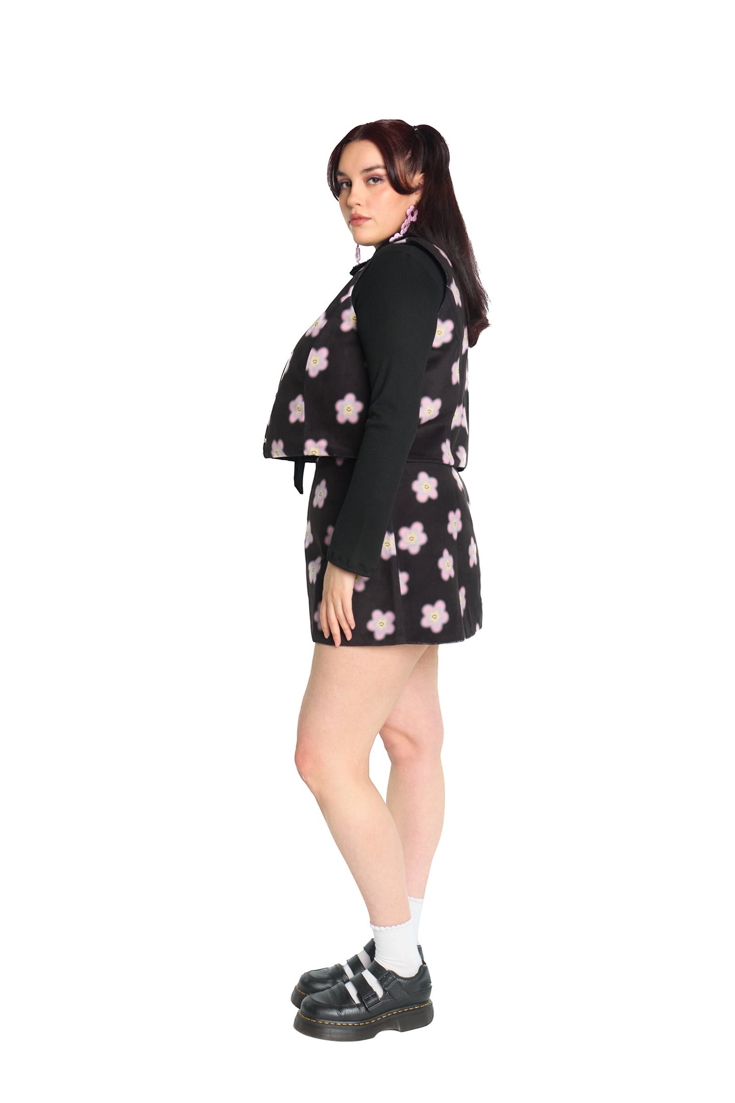 CHAQUETITA PIEL NEGRO MULTICOLOR (PRE-VENTA)
