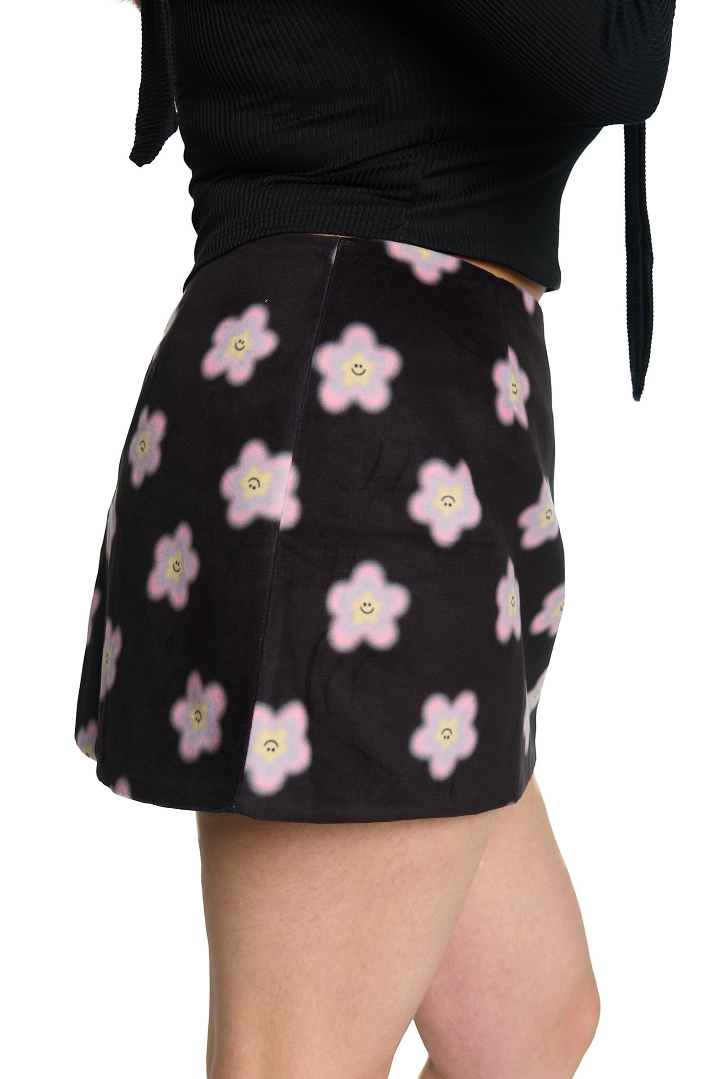 MINI FALDA NEGRO MULTICOLOR (PRE-VENTA)