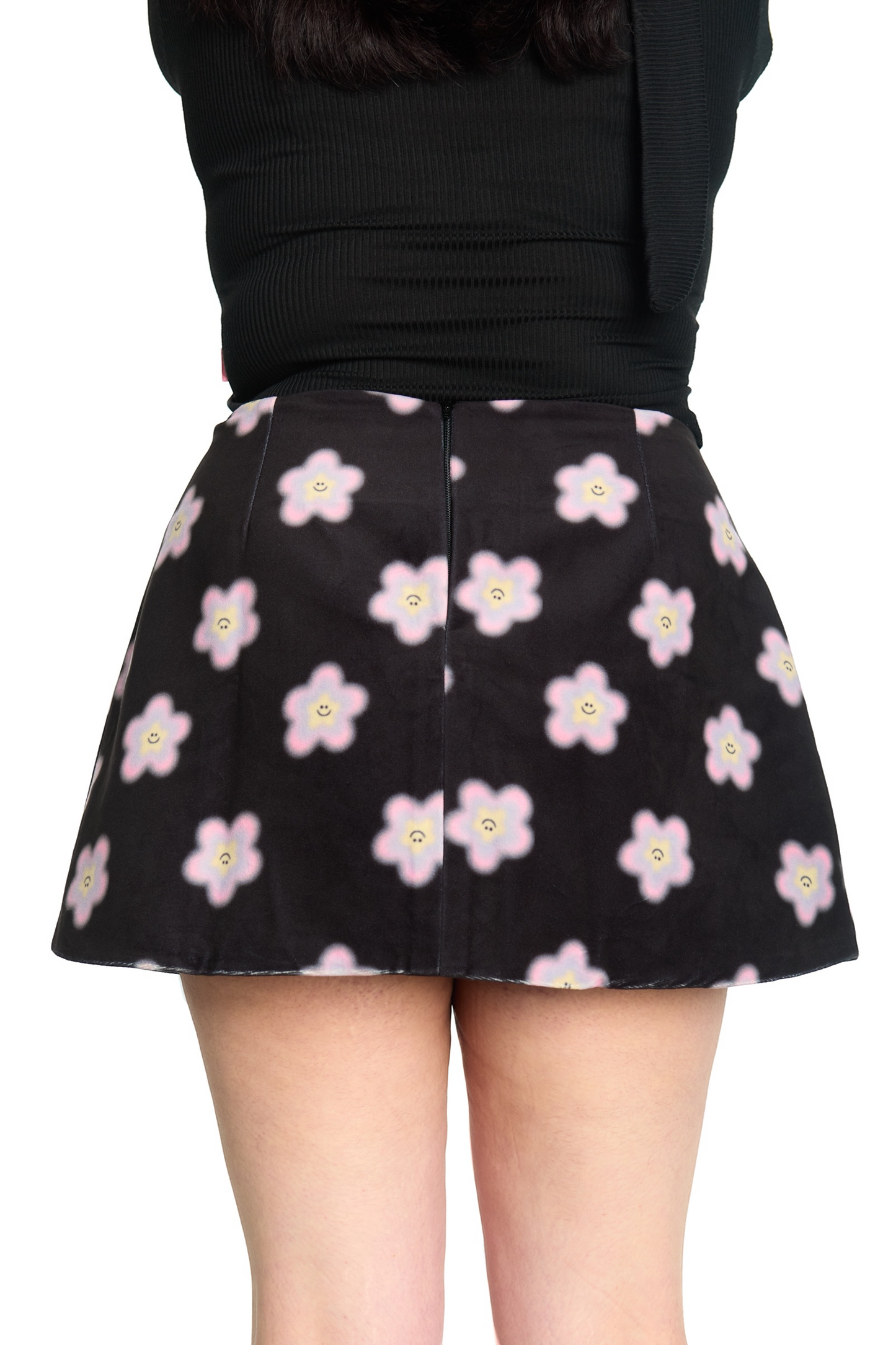 MINI FALDA NEGRO MULTICOLOR (PRE-VENTA)