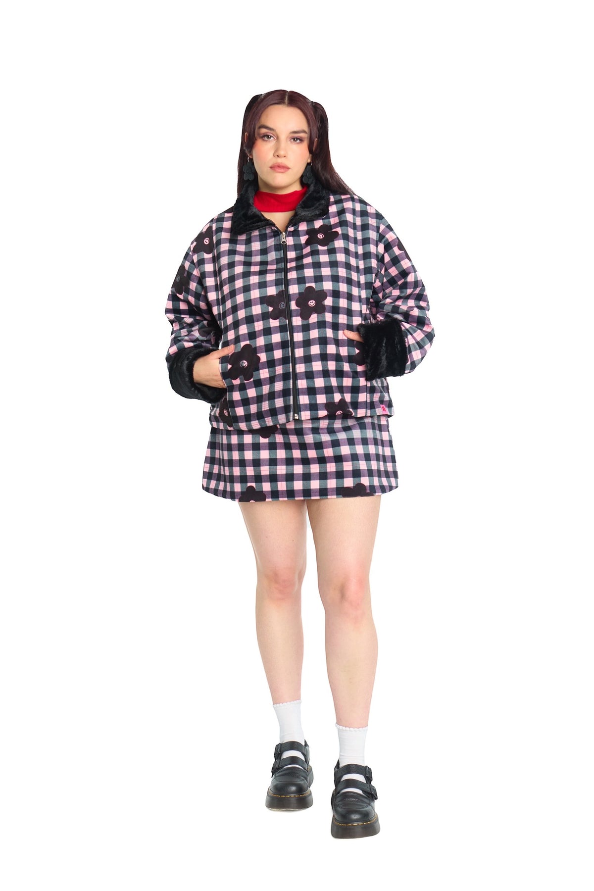 CHAQUETA PIEL CUADRILLE FLOR