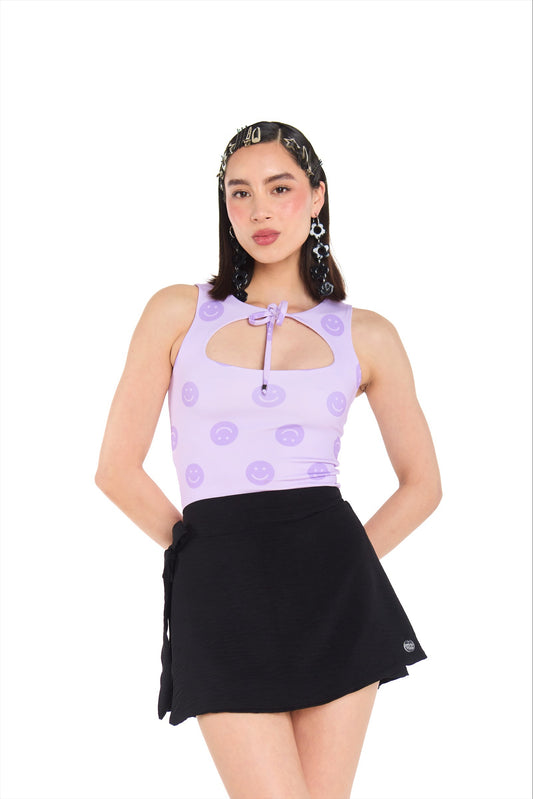 TOP ESCOTE LILA HAPPY