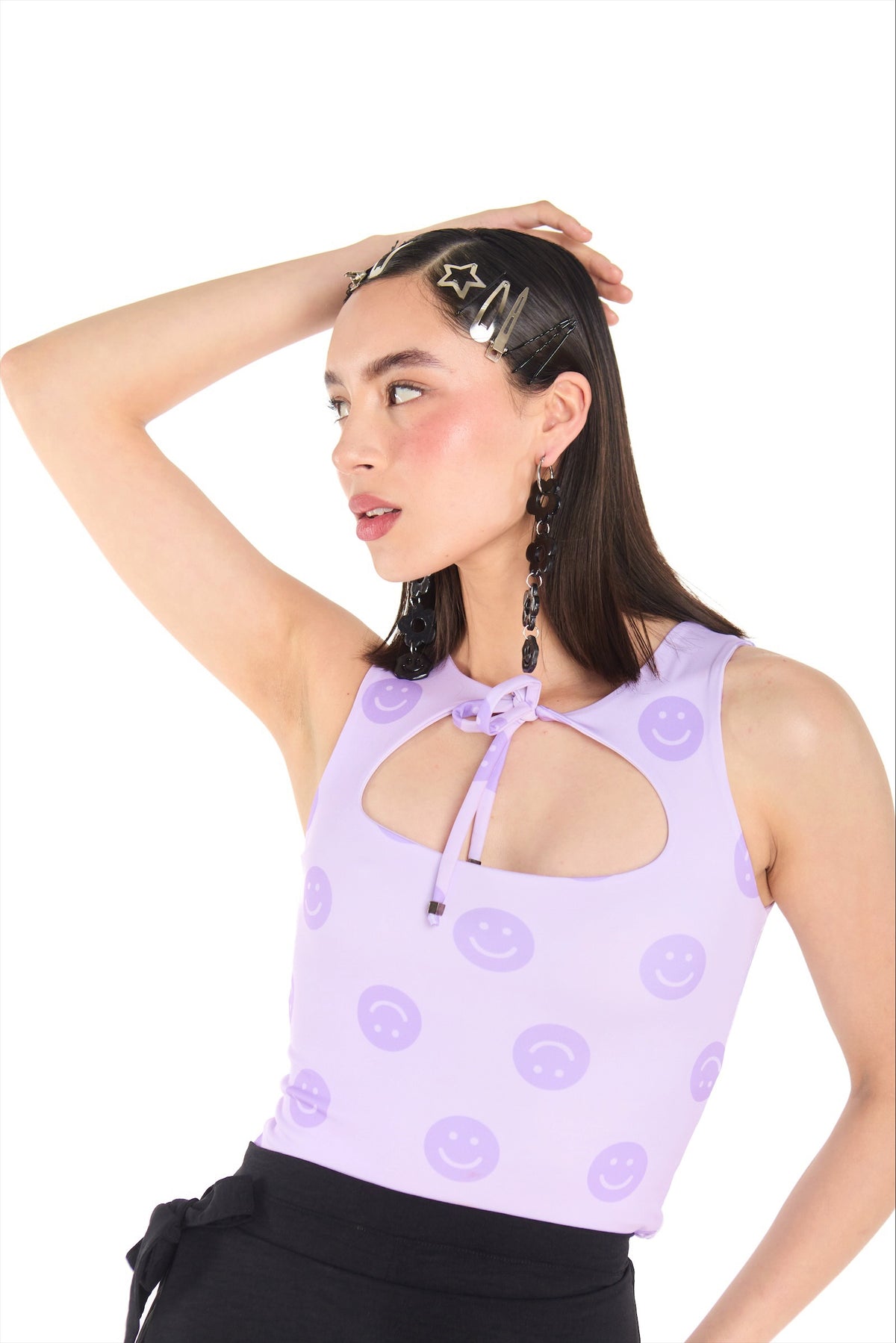 TOP ESCOTE LILA HAPPY