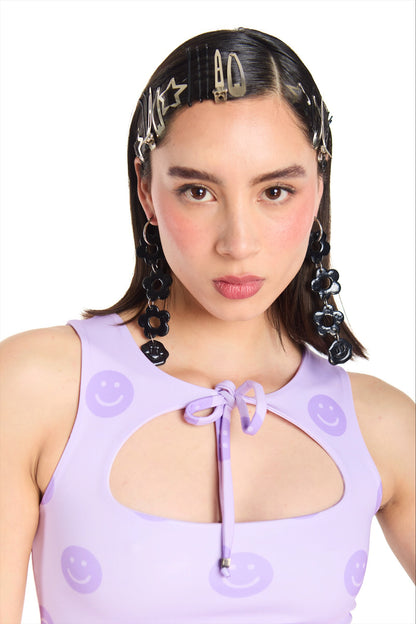 TOP ESCOTE LILA HAPPY