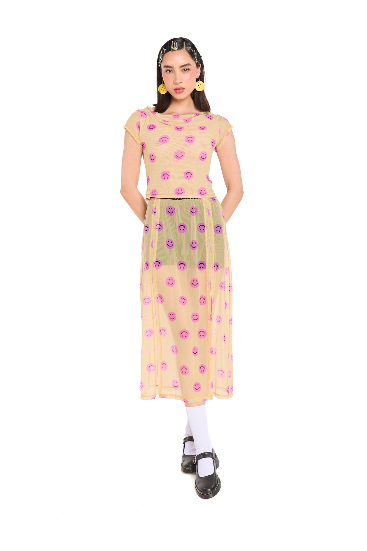 MAXI MESH AMARILLO ROSA