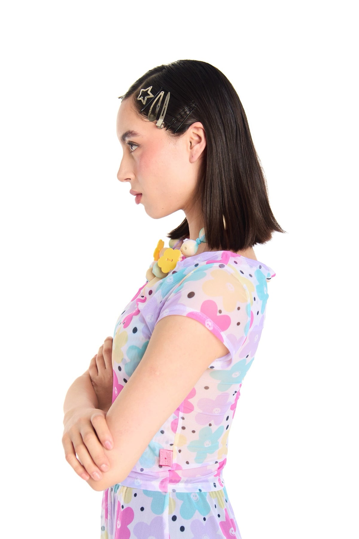 TOP MESH FLORES PASTEL