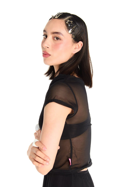 TOP MESH NEGRO BASIC