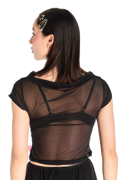 TOP MESH NEGRO BASIC