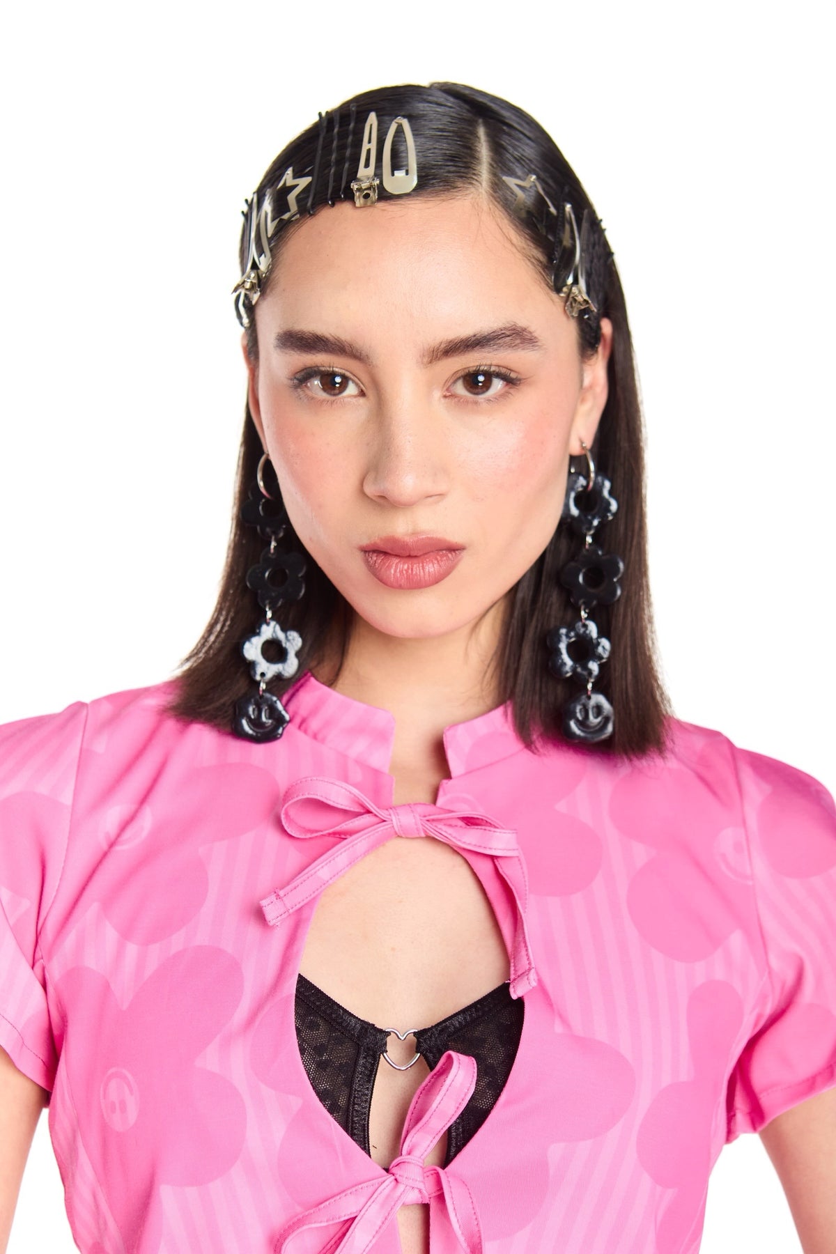 BLUSA ESCOTE ROSA FLOR