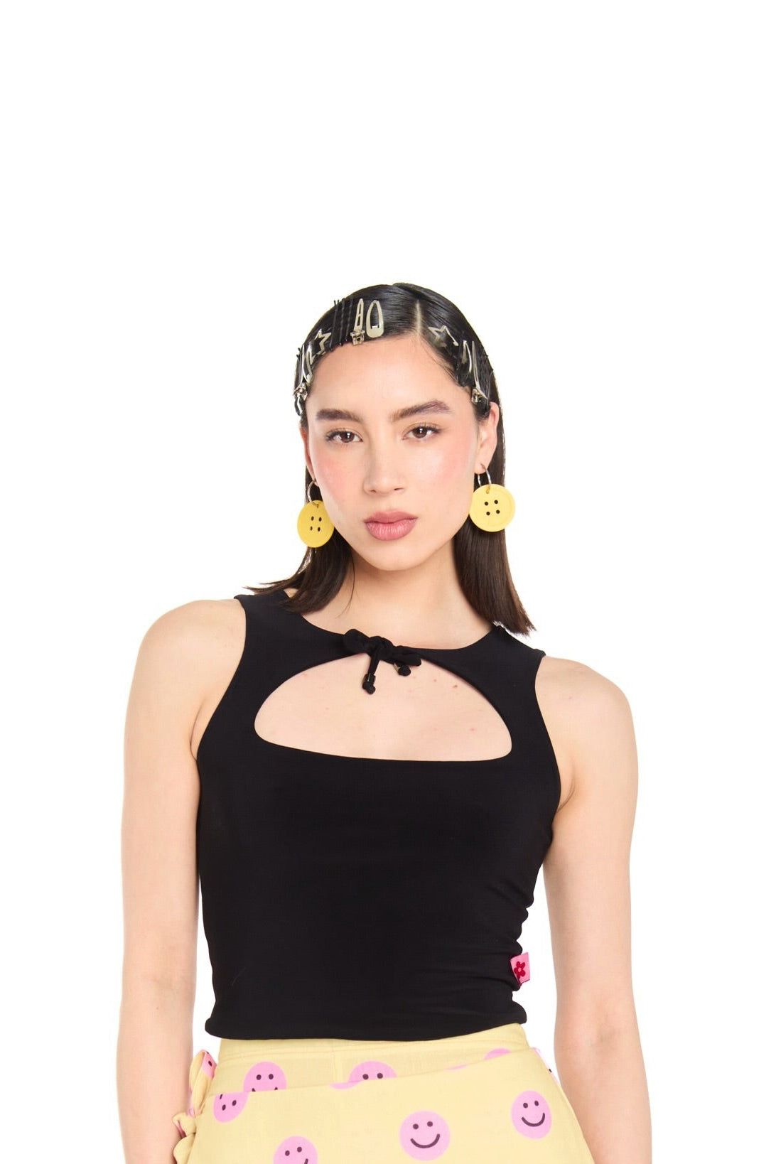 TOP ESCOTE NEGRO BASIC