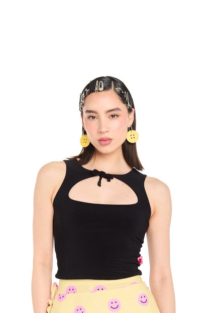 TOP ESCOTE NEGRO BASIC