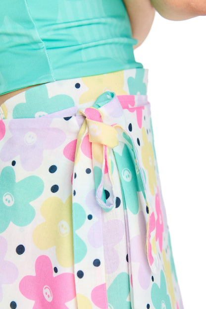 SHORT CAPA FLORES PASTEL