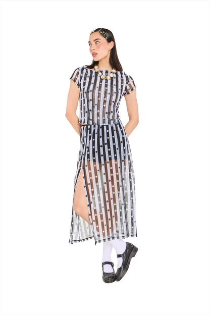 TOP MESH B&N LINEAS