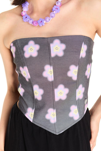 CORSET GRIS MULTICOLOR