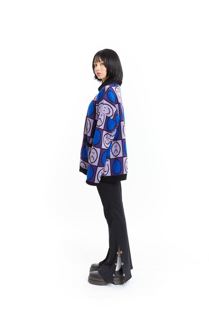 CARDIGAN MORADO