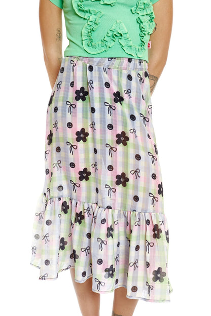 FALDA LARGA MULTICOLOR CINTA