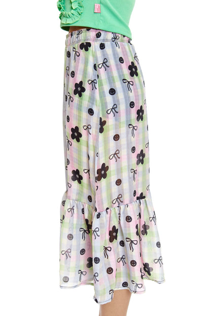 FALDA LARGA MULTICOLOR CINTA