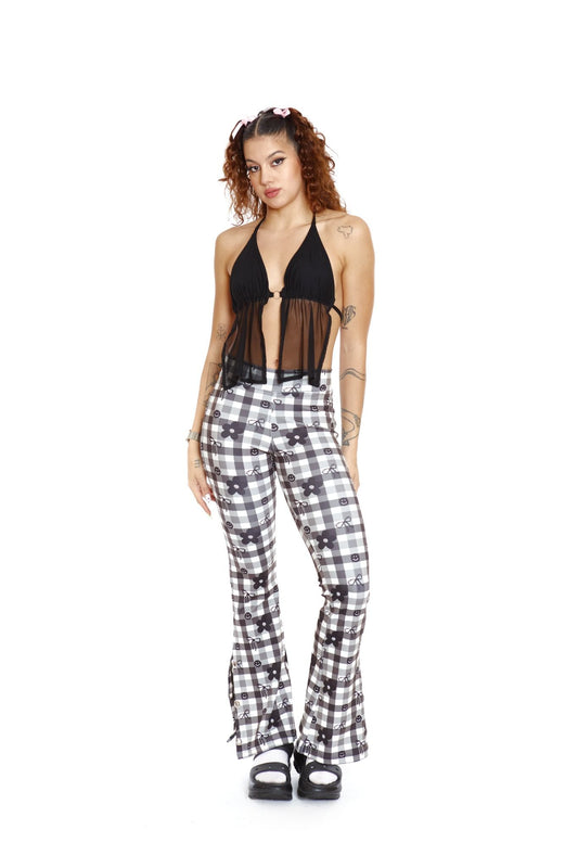 MAXI CALZA ESTAMPADA B&N CINTA