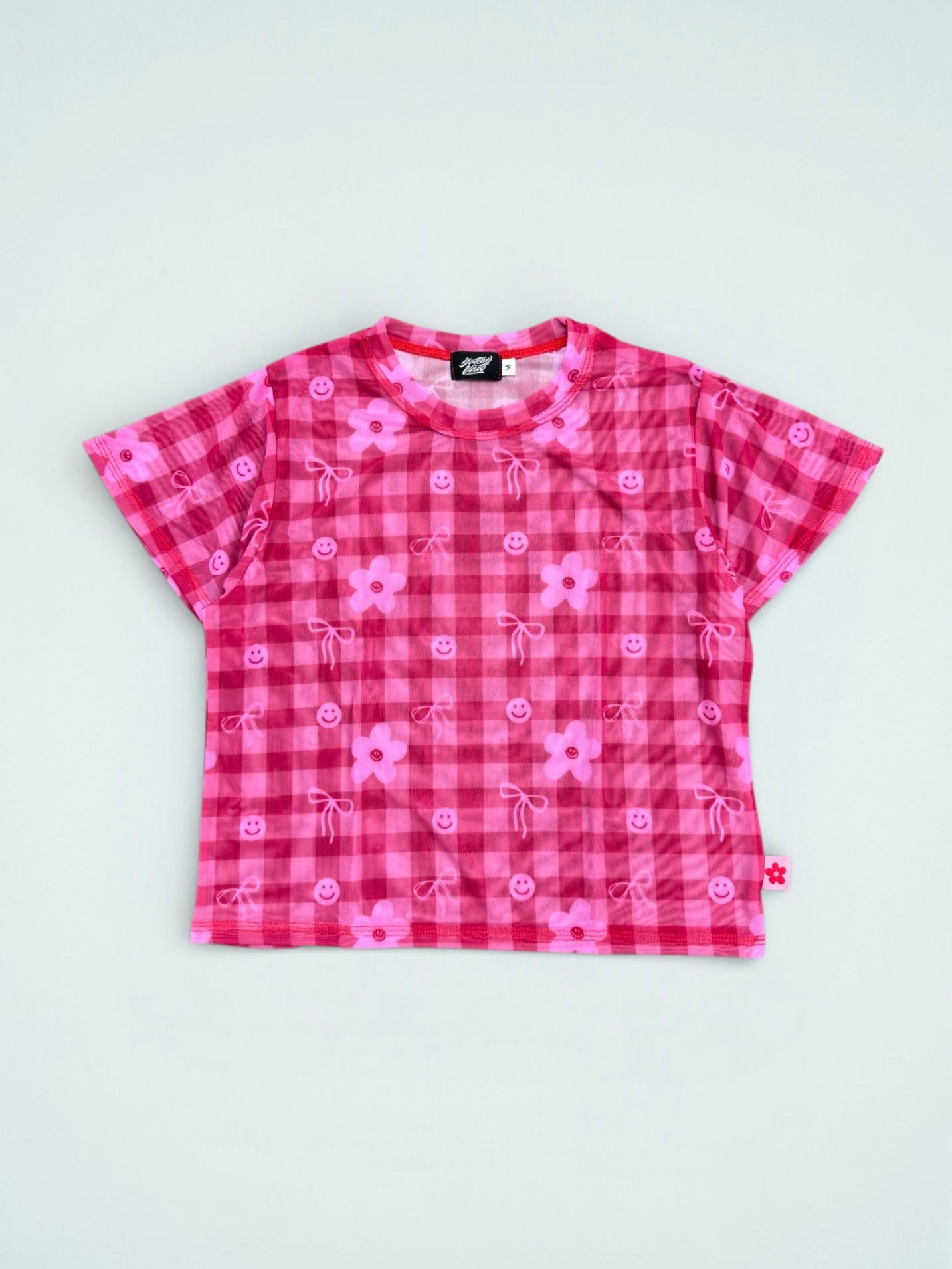 TOP MESH ROJO CINTA
