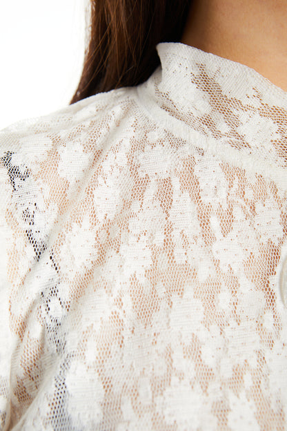 BLUSA AMAPOLAS BLANCA