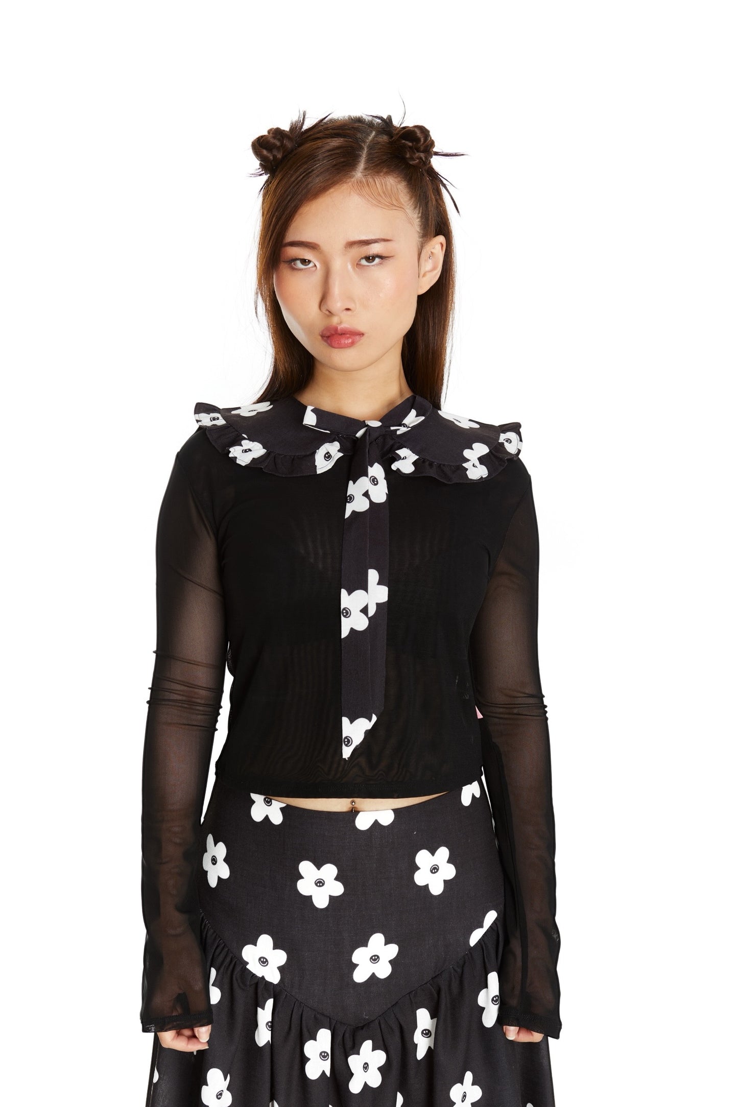 CUELLO NEGRO FLOR
