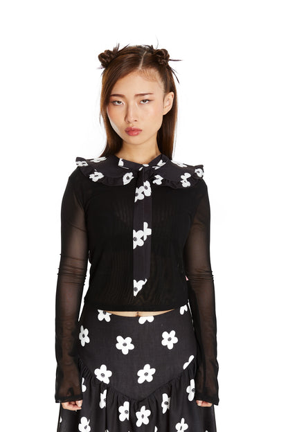 CUELLO NEGRO FLOR