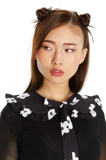 CUELLO NEGRO FLOR